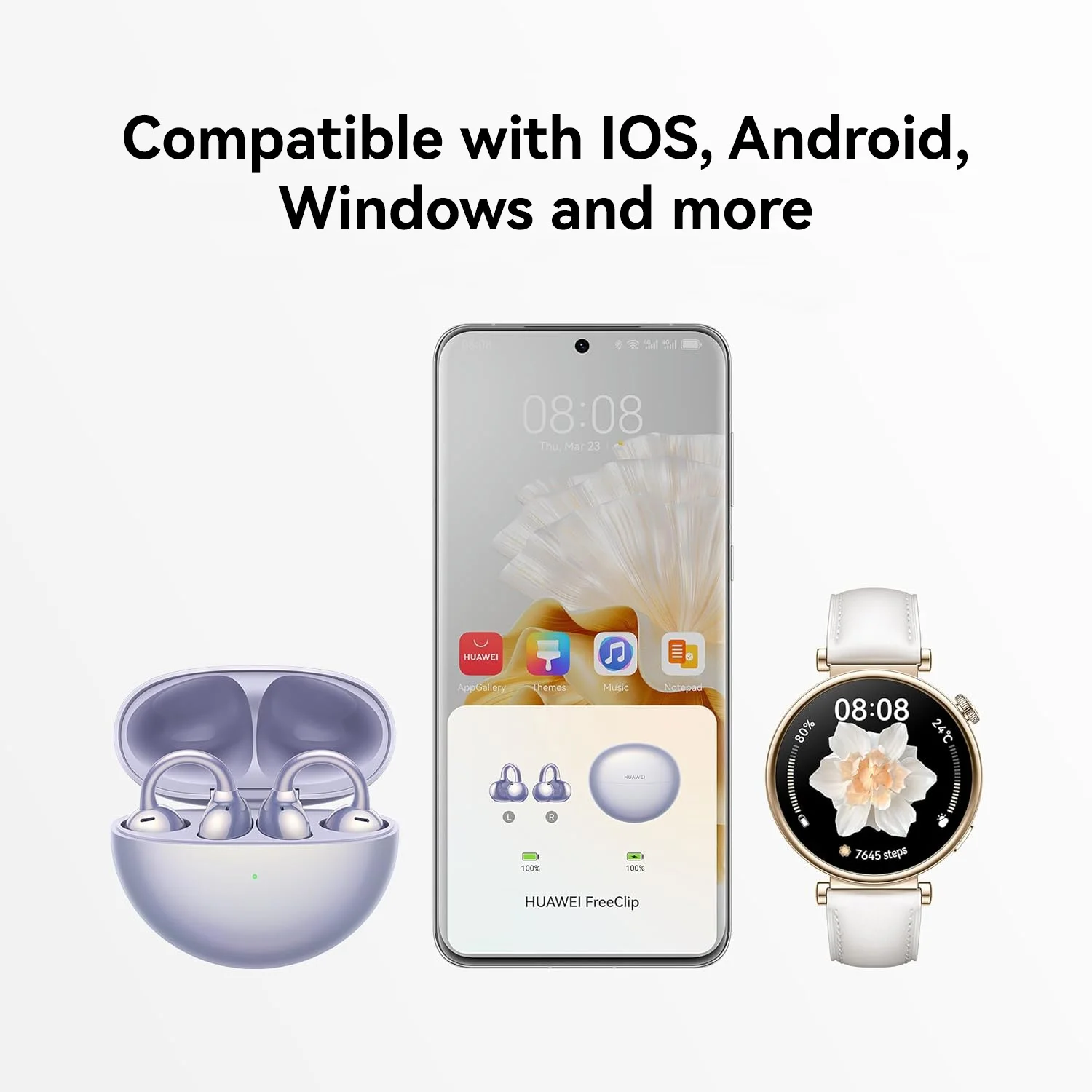 HUAWEI Freebuds Pro 4,headphone,Intelligent Dynamic ANC,compatible with iOS and Android,Dual-driver True Sound,Premium Sounds 6