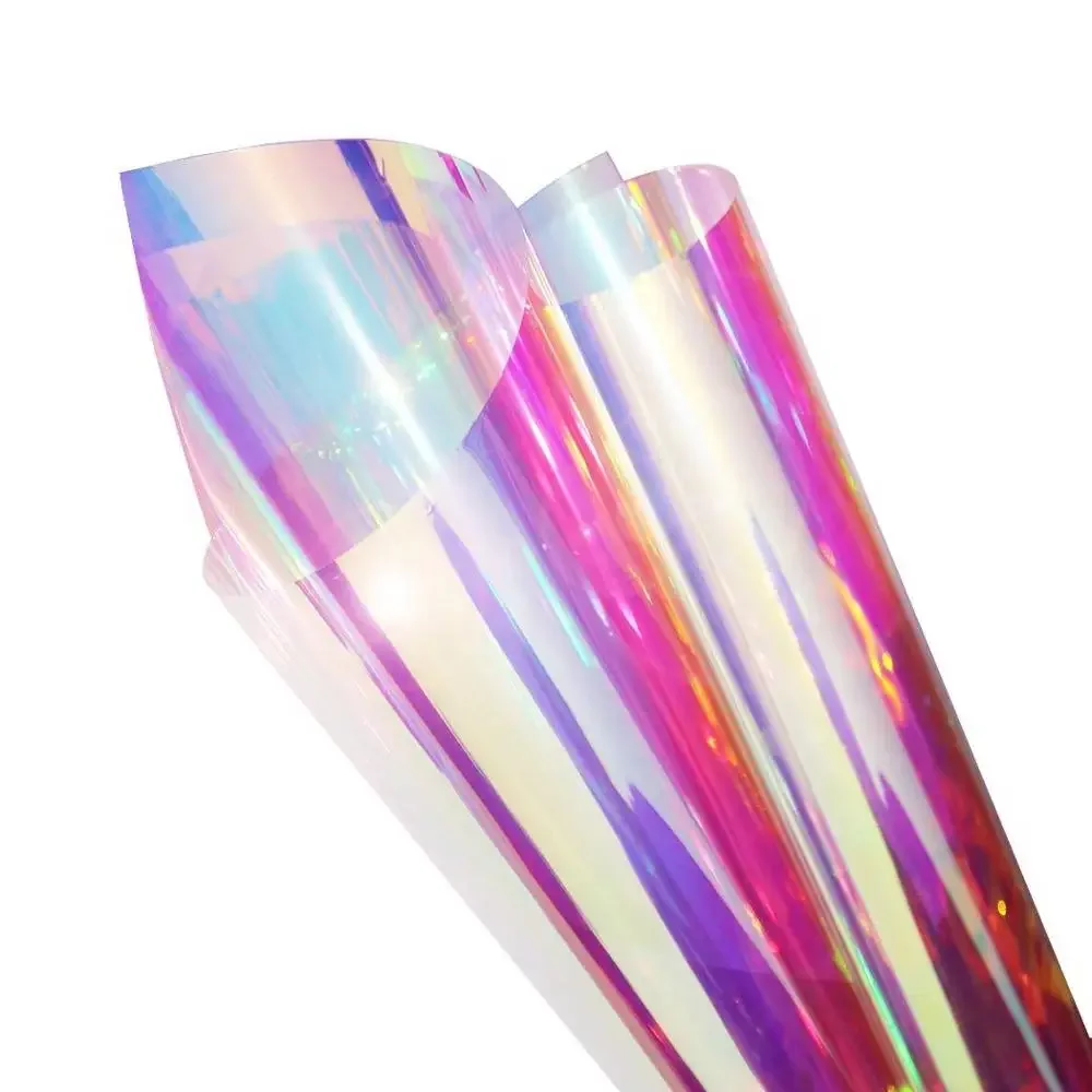 One Way Mirror Rainbow Window Film Pet Chameleon Stained Glass Home Car Iridescent Decorative Window Tint Self Adhesive Film