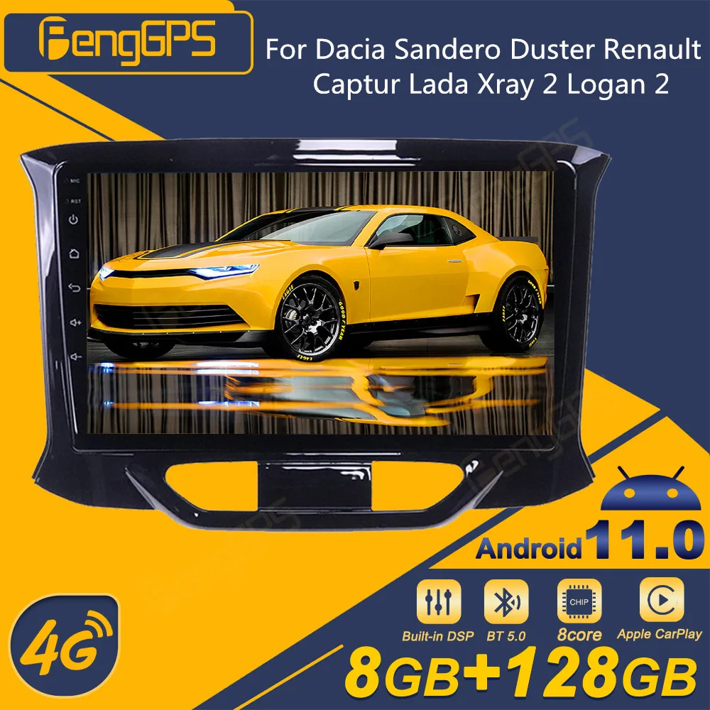 Per Dacia Sandero Duster Renault Captur Lada Xray 2 Logan 2 Autoradio Android 2Din Ricevitore Stereo Autoradio Lettore Multimediale