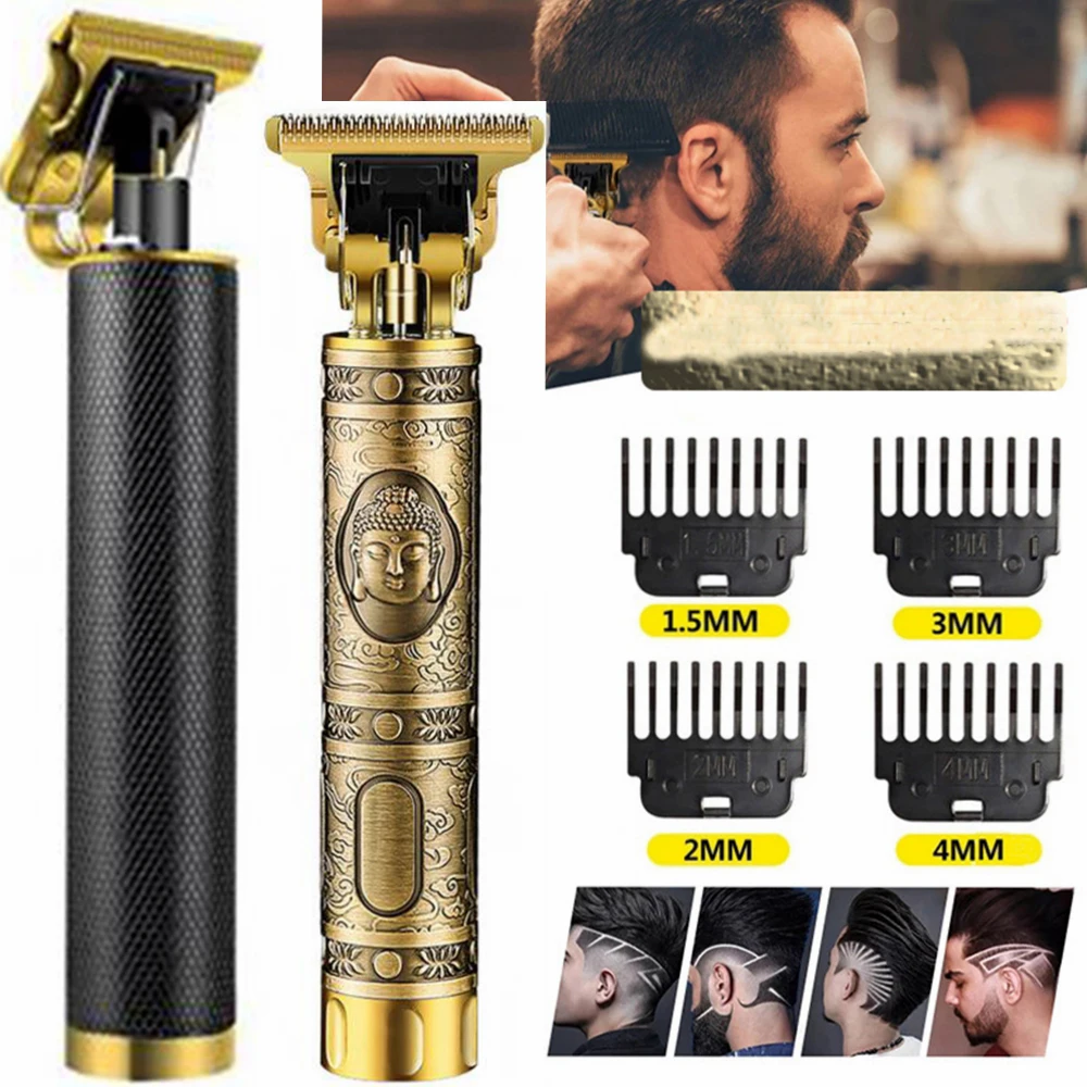 Professional Hair Clippers Trimmer Cutting Beard Cordless Barber Shaving  Machine