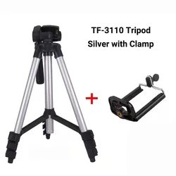Versatile Extendable Tripod with Selfie Remote (Silver)