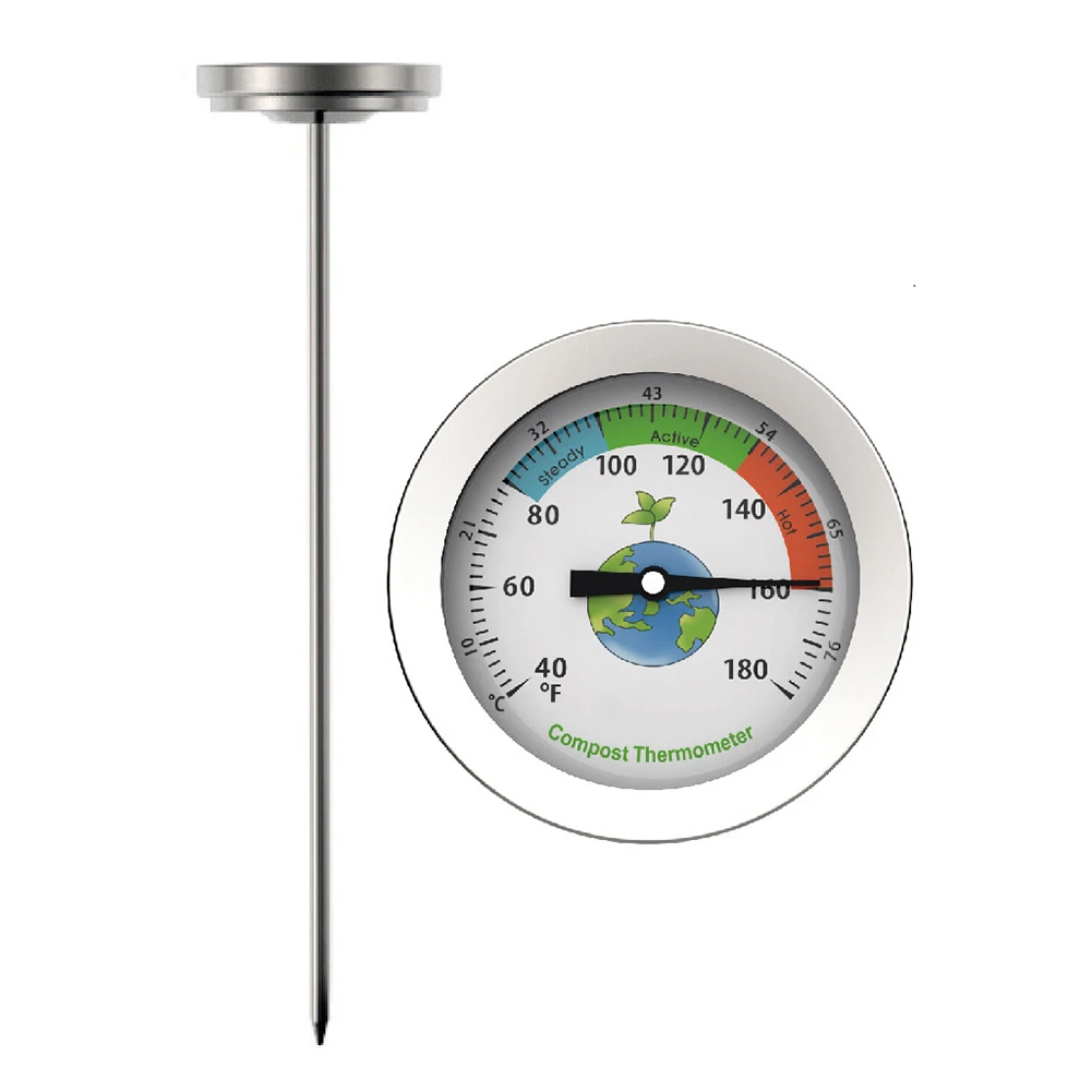 

Монитор температуры почвенный термометр 1 шт., 200 мм, хороший мониторинг здоровья почвы, материал из нержавеющей стали