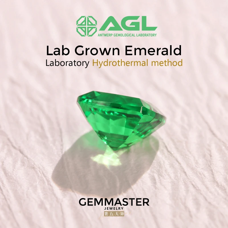 Cushion Lab Grown Emerald Colombian colors With AGL certificate VVS VS Loose Emerald 1ct 3ct Hydrothermal method Lab
