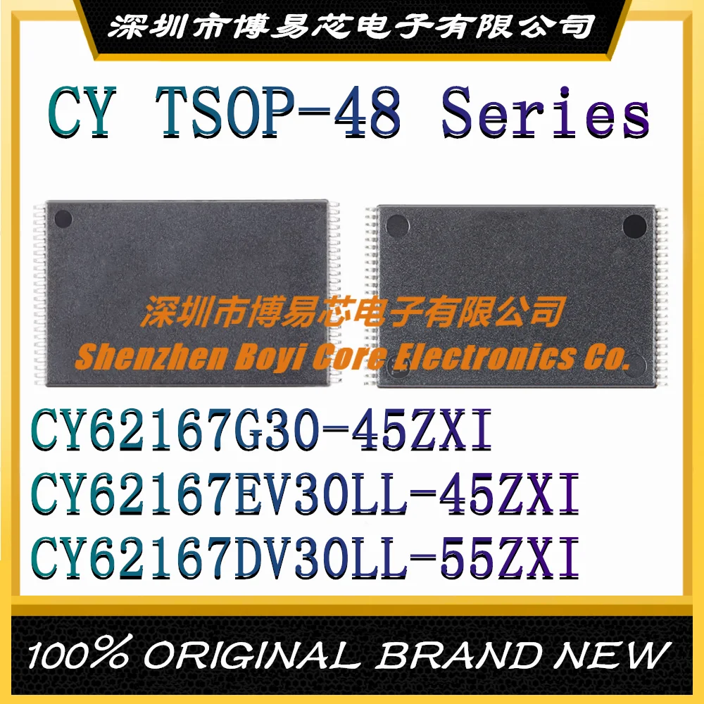 

CY62167G30 CY62167EV30LL-45ZXI CY62167DV30LL-55ZXI T brand new original authenticStatic Random Access Memory (SRAM) TSOP-48