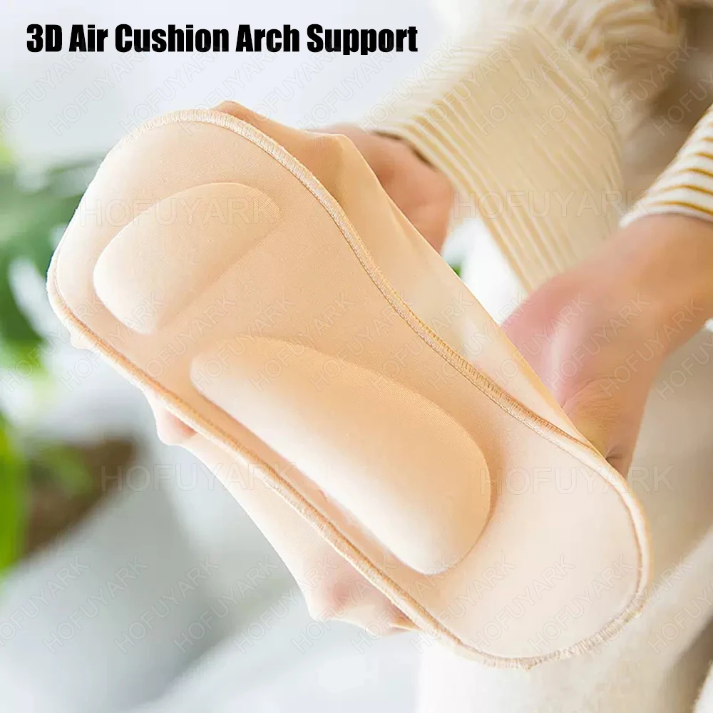 Memory Foam Arch Support Schuhpolster für High Heels Einsätze Unsichtbares Eis Rutschfeste Massagesocken Plattfuß Orthopädische Einlegesohlen Frauen – Detail 1