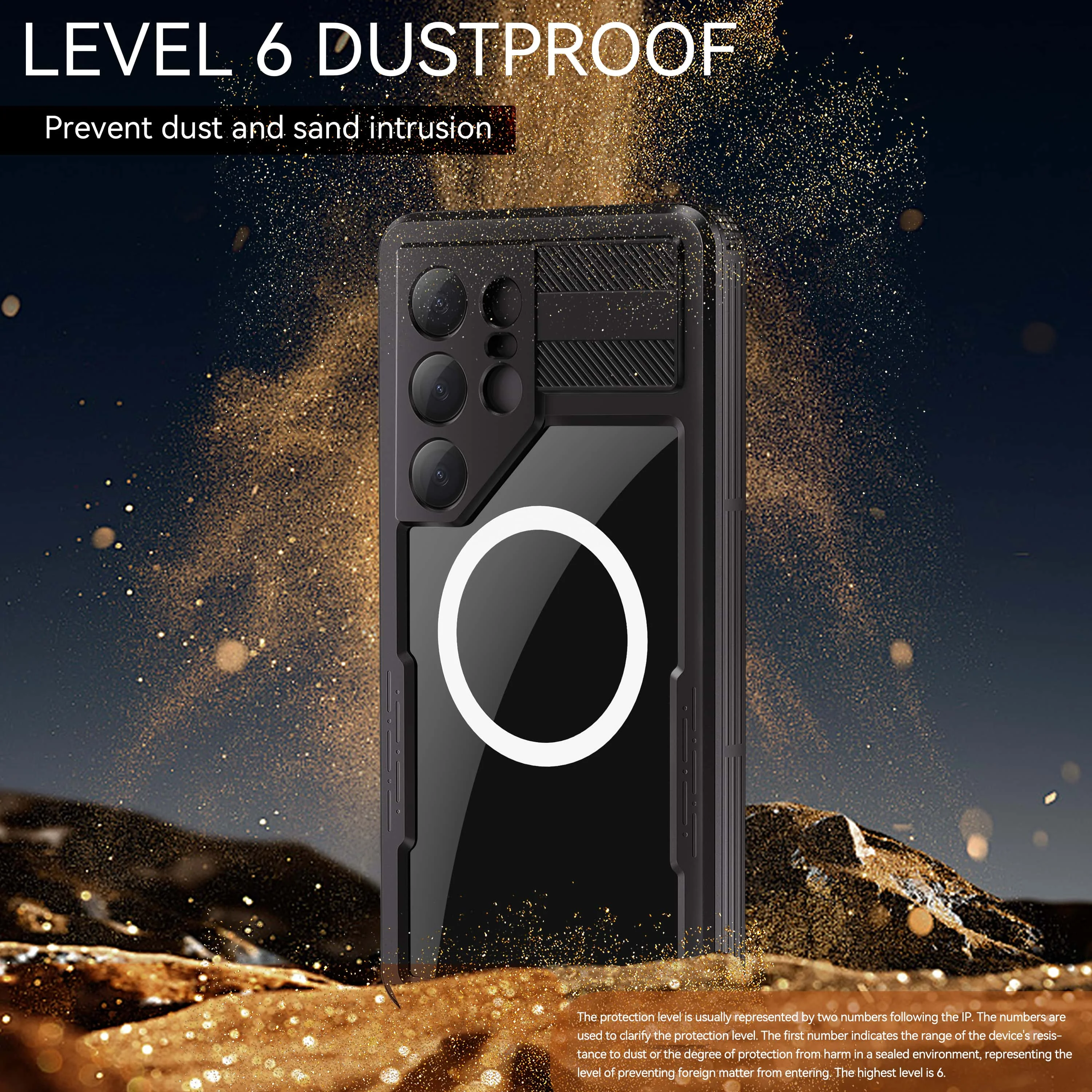 Waterproof Phone Case with Magnetic Lanyard - IP68 Rated