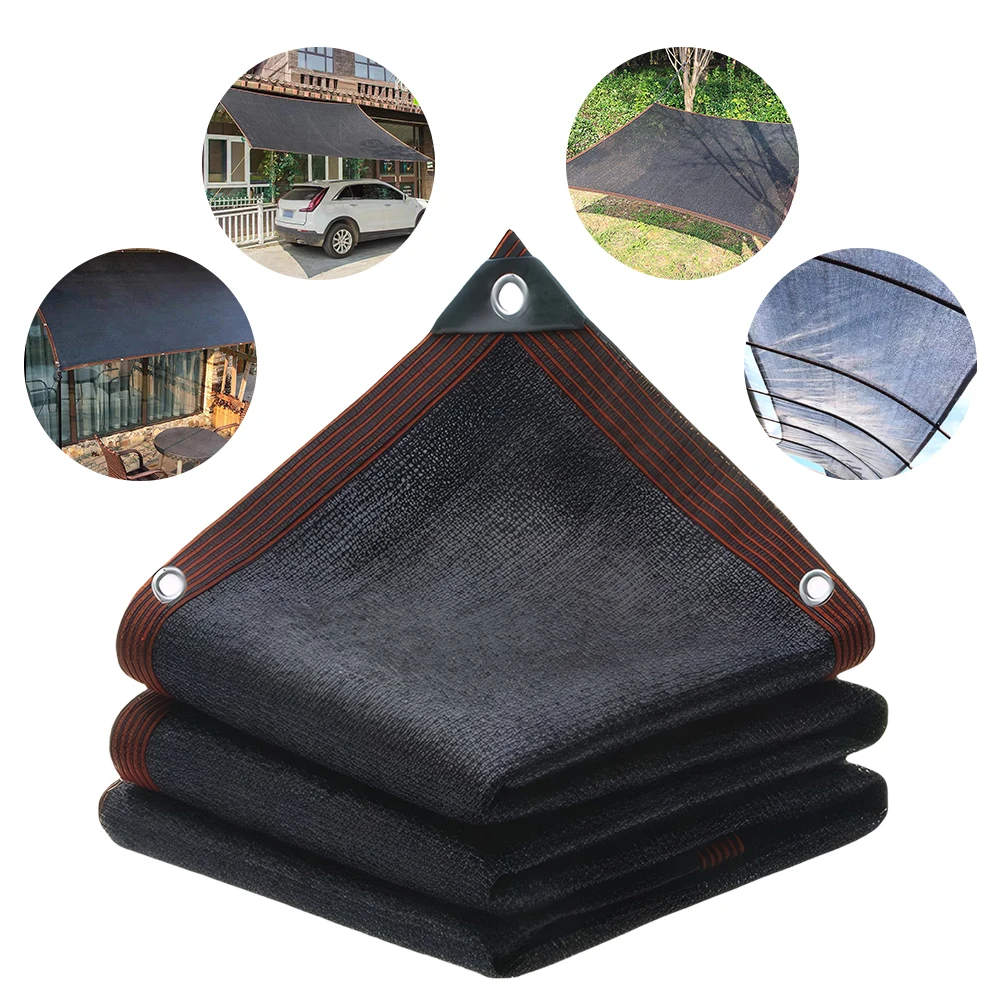 1-5m Sunshade Net Rectangle HDPE Shade Trap with Grommets Shade Canopy Mesh for Patio Lawn Garden Pergola Plants Greenhouse