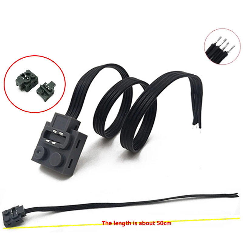 

5pcs 9686 Technical Power Functions 50cm Brick 8883 L XL Motor Line Extension Wire Cord Repair Parts 21669 60656 Building Blocks
