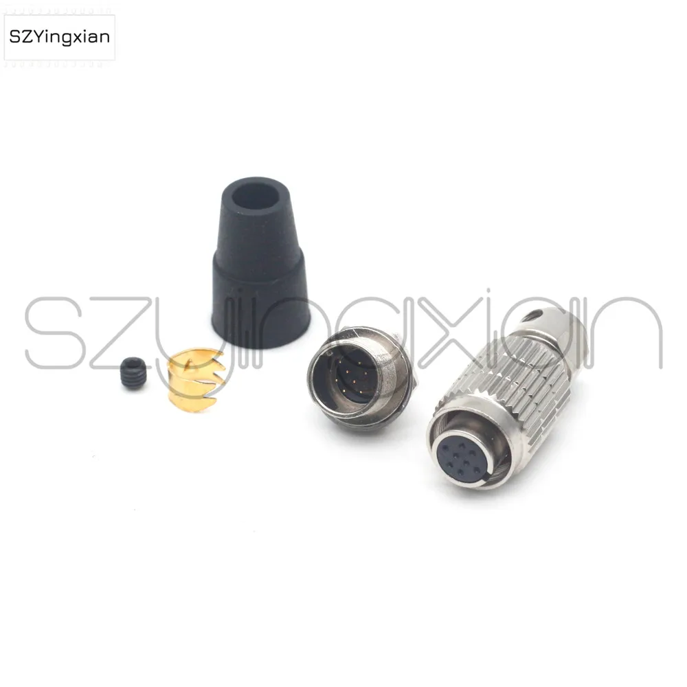 Разъем Hirose, 8-контактный штекер, Женская розетка, фоторозетка, подходит для оптоэлектронного оборудования, автоматических роботов,