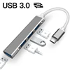 Type C Hub 4 Port Adapter USB 3.1 Multi Splitter 4-in-1 Docking Station Ultra Slim Super Speed Aluminum For Computer Laptop PC 1