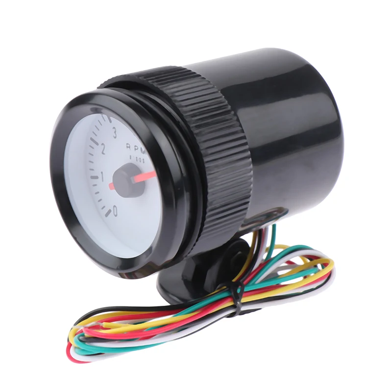 

Автомобильный Тахометр 0-8000 об/мин, автомобильные Тахометры, тахометр с черным держателем, чашка, универсальный автомобильный двигатель, светодиодный измеритель, указатель об/мин, новинка