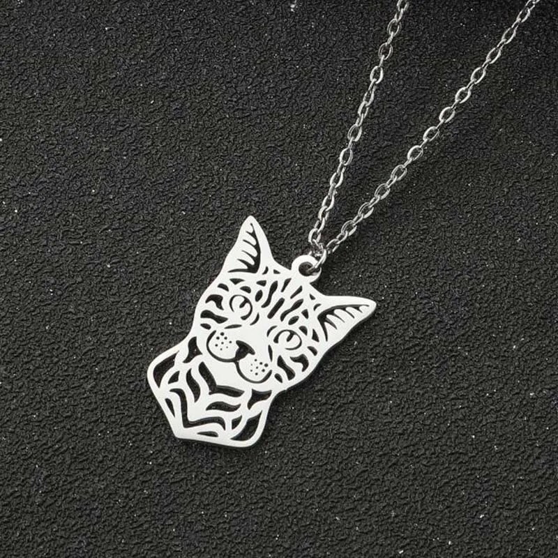 Shuangshuo ожерелье в виде оригами для женщин, девушек, пар, кошек, ожерелье из нержавеющей стали, подарок на день рождения, ювелирные изделия