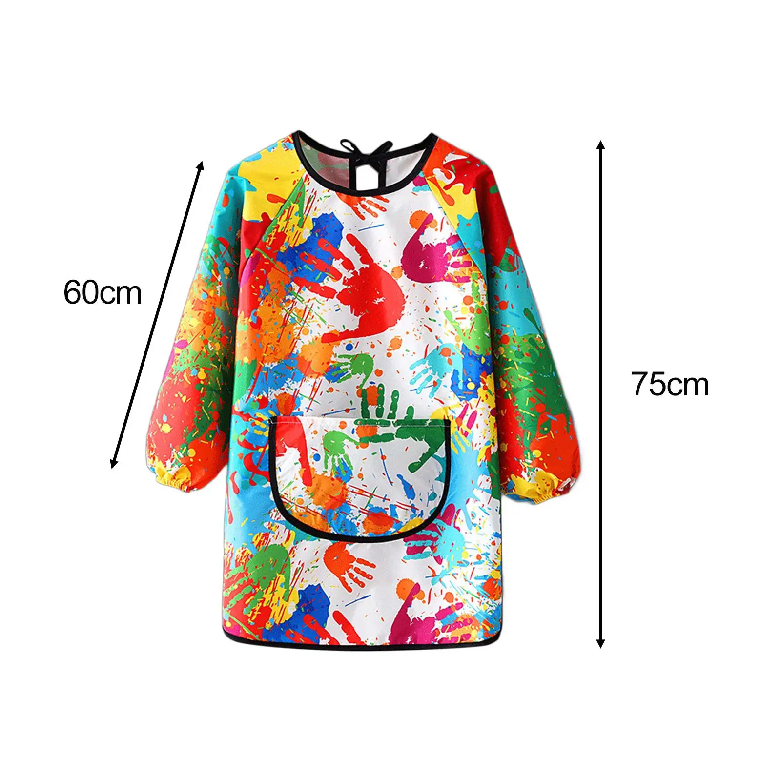 Kids Art Smock Easy to Clean Artist Painting Apron for Baking Cooking Baby