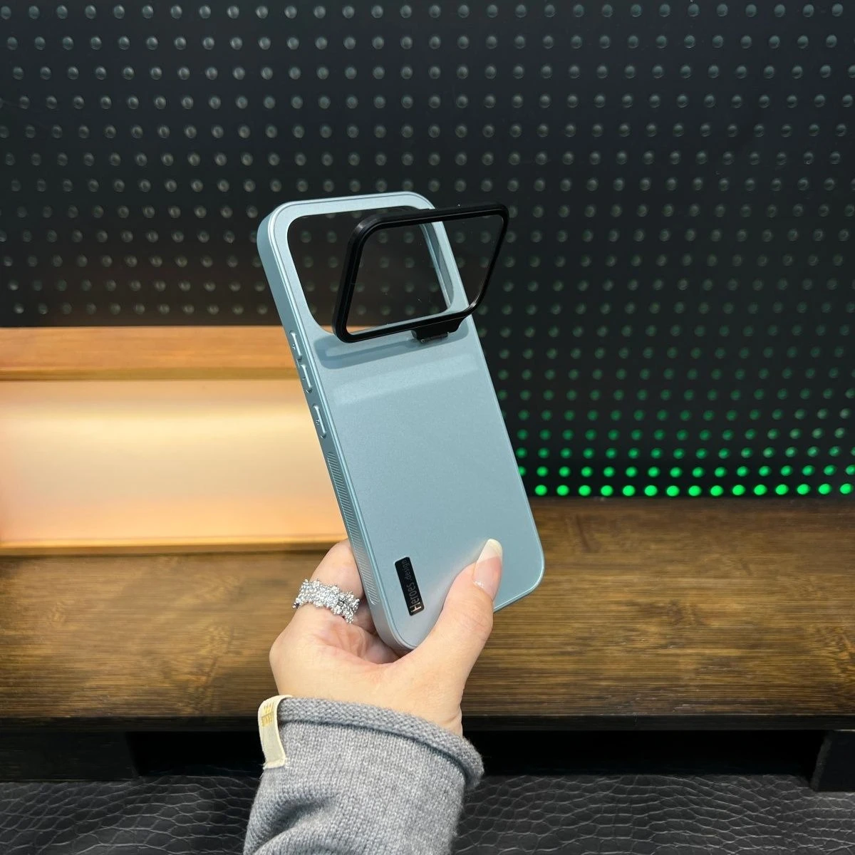 Ultra Thin Frosted Full Cover Lens Bracket PC Anti-drop Case