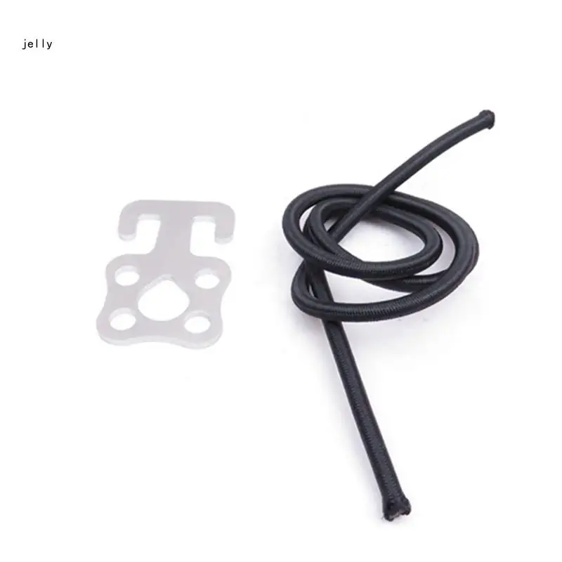 

448C Diving Hook Buckle With 50cm/19.68'' Bungee Rope Stainless Steel Slide Buckle Keeper Underwater D-Ring Durable