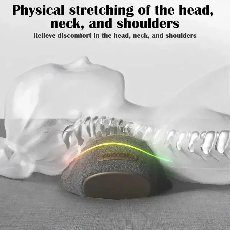 Electric Neck Massage Pillow Heating Vibration Neck Massager Back Cervical Traction Relax Sleeping Memory Foam Spine Support