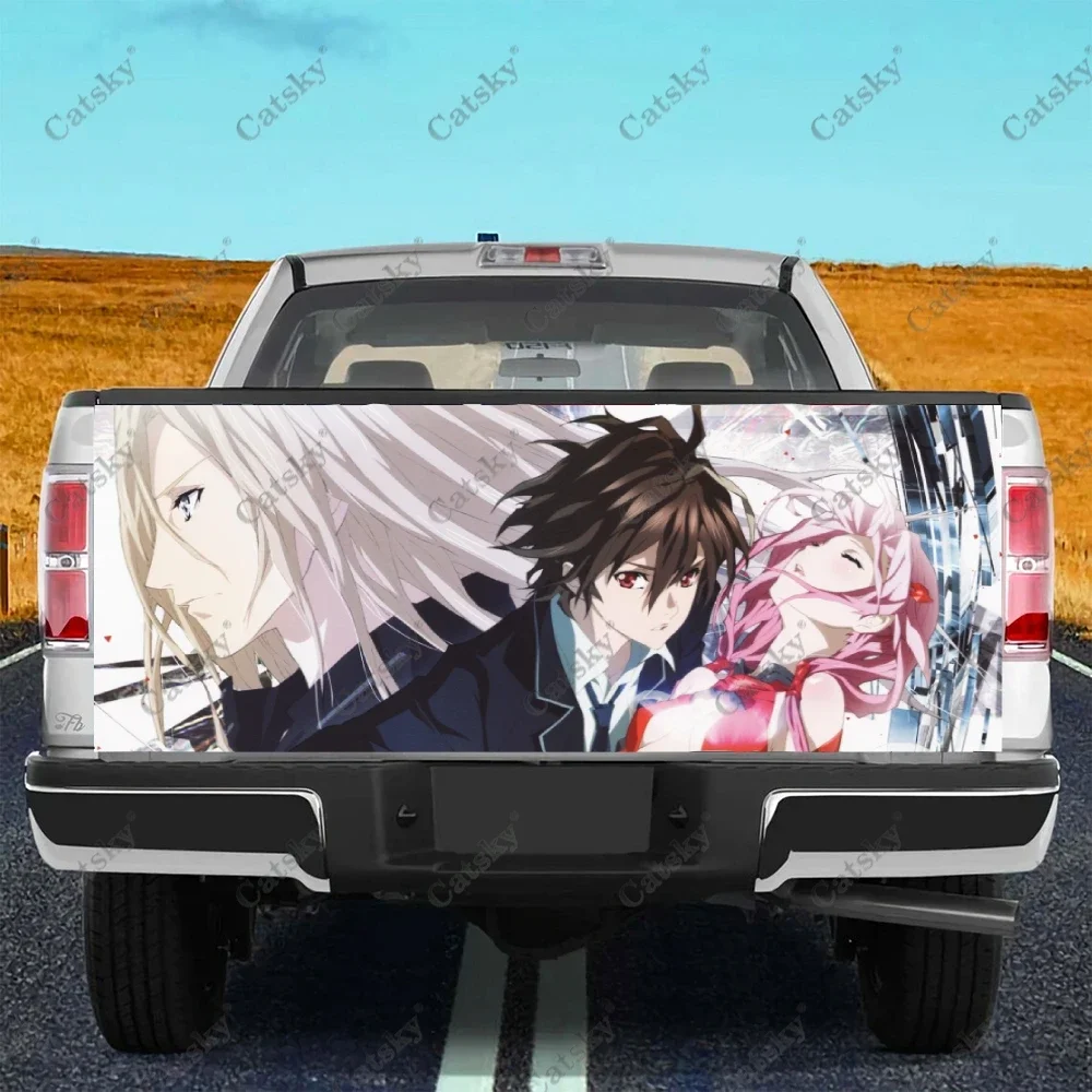 

Anime Guilty Crown Truck Tailgate Sticker Decal Wrap Vinyl High-Definition Print Graphic Suitable for Pickup Trucks Weatherproof