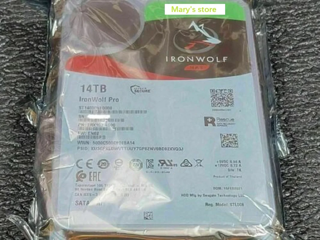 NEW IronWolf Pro NAS ST14000NE0008 14TB 7200RPM SATA 6.0 GB/s 256MB HDD