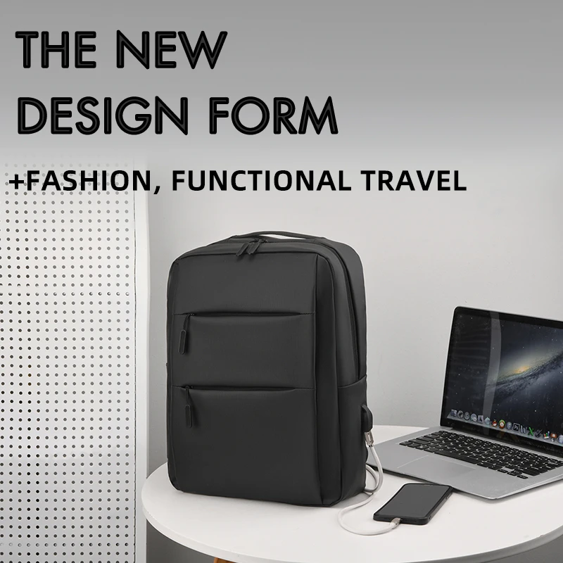 Waterproof Men's Laptop Bag Business Backpack 15.6