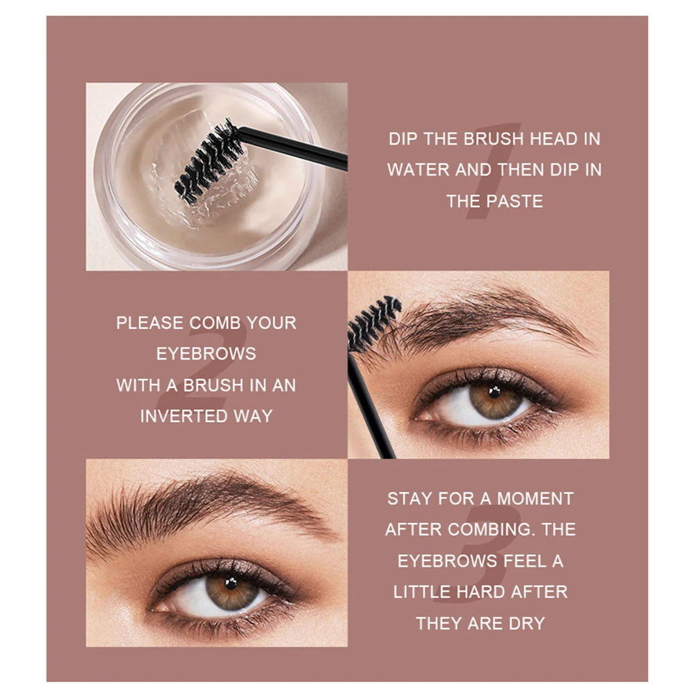 Multi-function Eyebrow Brush With Wild Eyebrows Cream Concealer Square Eye Brow Make Up Brushes For Women Eyebrows Beauty Gel 4