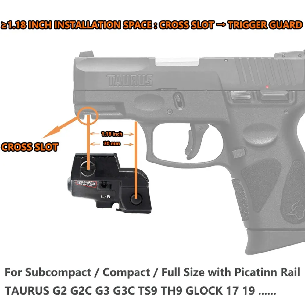 Compact Blue Laser Sight For Pistols - Magnetic USB Rechargeable, Strobe Mode, Ultra Low Profile Picatinny Mount For Taurus G2c, G3, And More