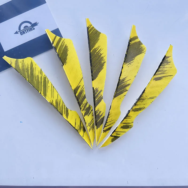 30 Plumes D'archerie 4 Pouces – Aile Droite Vertes – Pour Fabrication Flèches DIY