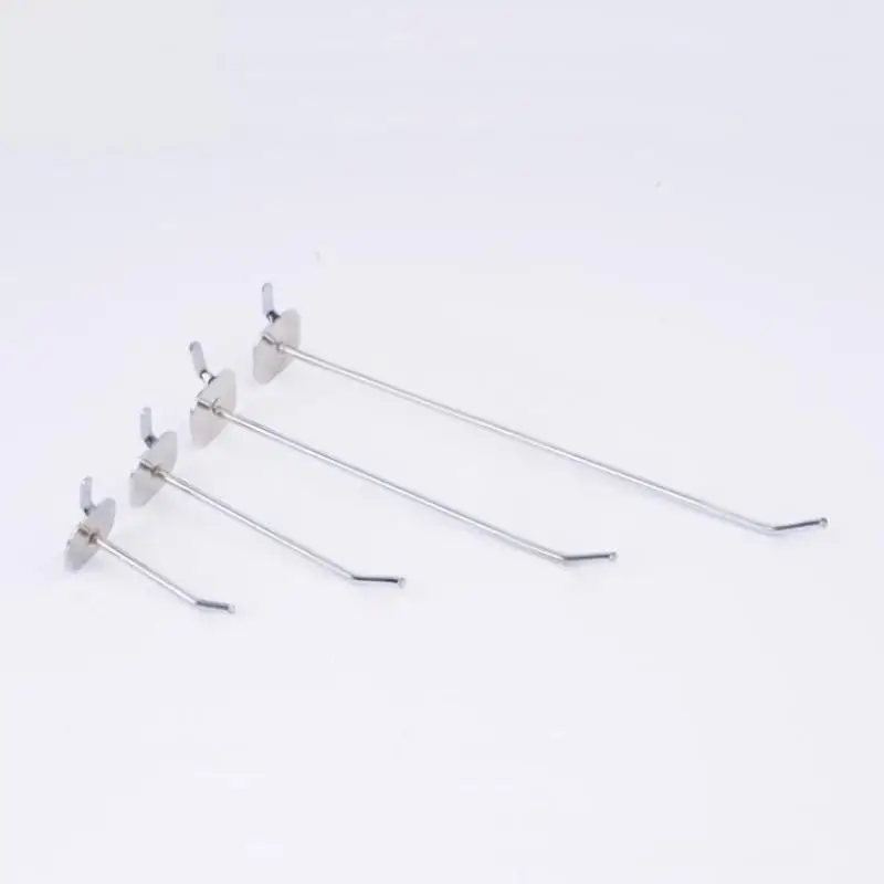 10개 페그보드 훅, 차고 작업장 보관 및 전시 정리용 3.3mm 철제 걸이형 공구 보관 랙 훅