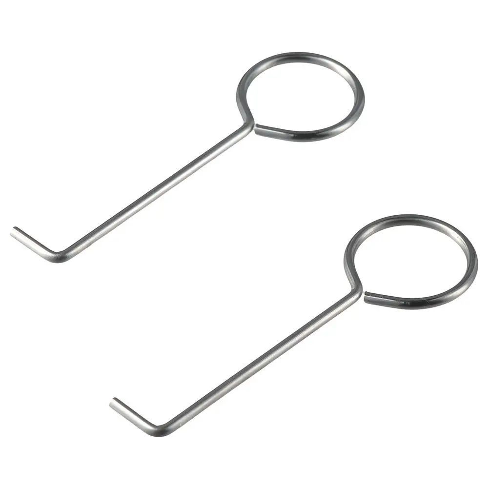 8Pcs Stainless Steel Drain Key Daily Clean Lifting Hook Shower Drain Grate Kitchen Sewer Lid Hook Utility Tool drain lifting hook