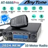 New AnyTone AT-6666 Pro 10 Meter Radio High Power 80W/50W Mobile Radio SSB(PEP)/FM/AM/PA/VOX/NRC Mode Long Range Two Way Radio 1