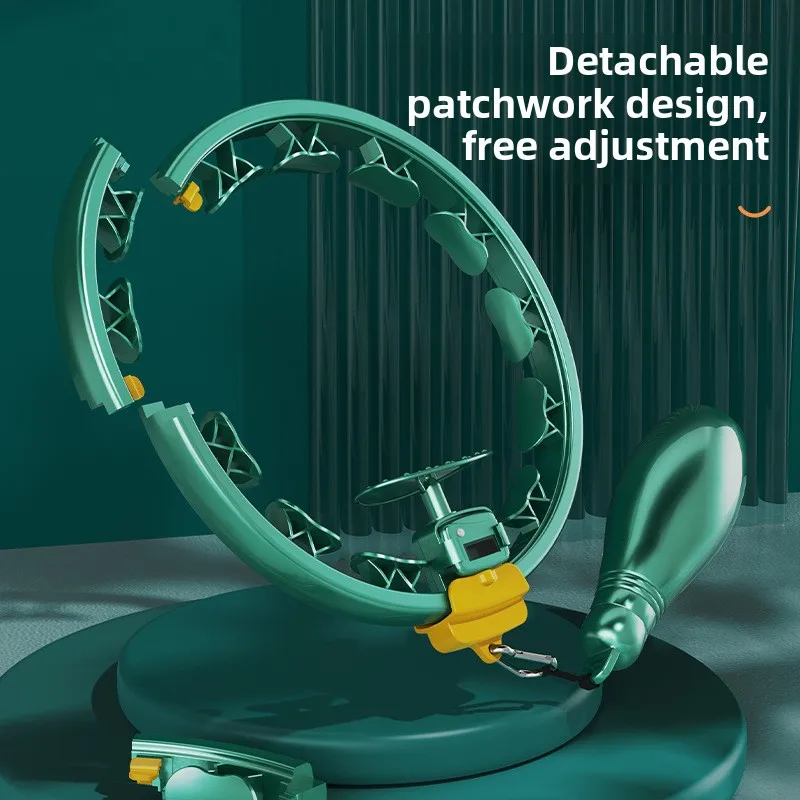 Intelligent Removable Exercise Ring Adult Counting Weighted Exercise Ring Lazy Abdominal Fitness Equipment