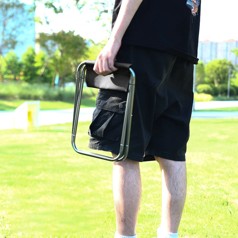 Portable Folding Stools Outdoor Fishing Chairs Camping chairs Travel stools Queuing Benches folding portable chair folding chair retractable stool breathable chair camping chair foot pads