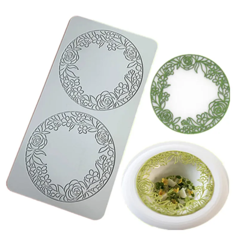 Leaf Flower Wreath Lace Silicone Mold Fondant Cake Sugarcraft Mould Chocolate Candy Des... - SKU LLSM0910 - UGI Packaging