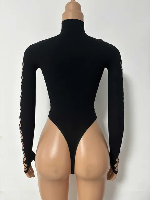 Cut Out Long Sleeve Bodysuit 2