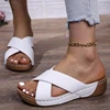 Sandals Shoes Women Summer Fashion Wedge Women Shoe Beach Slide Women's Sandals Open Toe Retro Female Footwear Sandalias Mujer