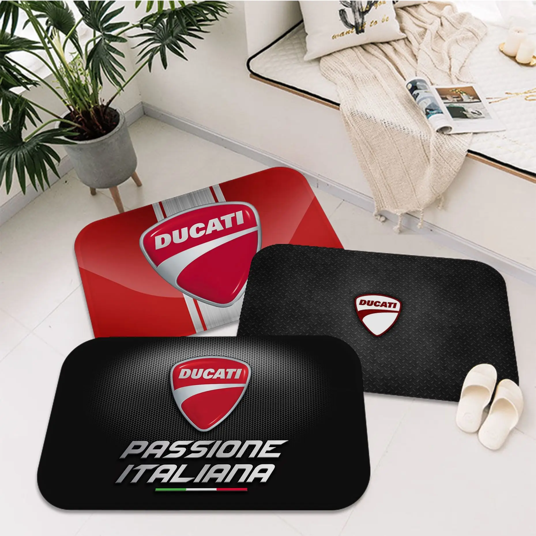 

Мотоциклетные коврики Ducati для комнаты, мягкие коврики в стиле INS для спальни, пола, дома, прачечной, Нескользящие домашние коврики