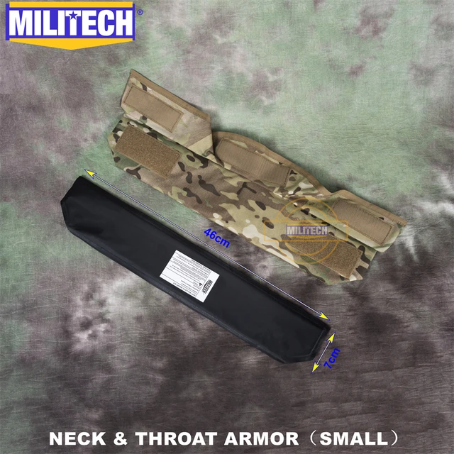 MILITECH NIJ 3A IIIA 0108.01 Ballistic Neck and Throat Protector Bulletproof Collar Modular Ballistic Neck Fragment Protector 5