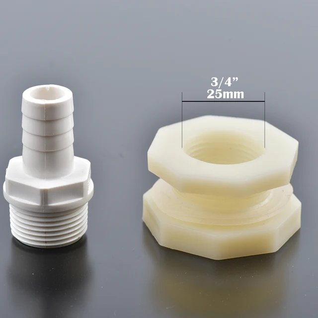 1 Beállítja Az Abs 1/2 "3/4" Tömlő Illesztését 12 Mm -Es 16 20 Szögesdrót Akvárium -Vízelvezető Szerelvények Vízadapter Csőszerelvények - Image 3