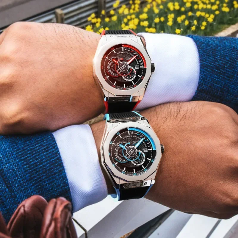BONEST GATTI Supercar Speed Series Mechanical Watch Powerful Waterproof Luminous Fully Automatic Mechanical Watch