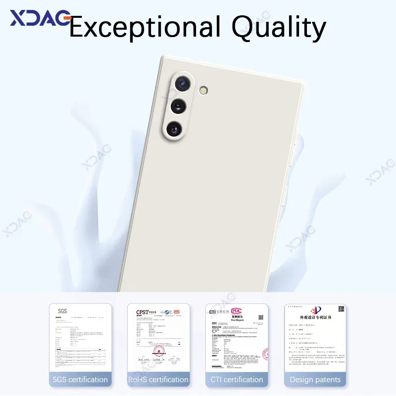 Luxury Fashion Cute Soft Square Liquid Silicone Bags Case Cover