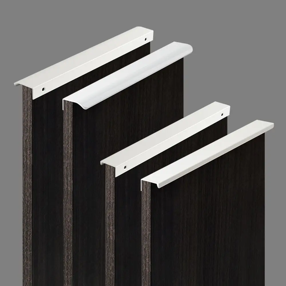 White Aluminum Alloy Kitchen Cabinet Handles