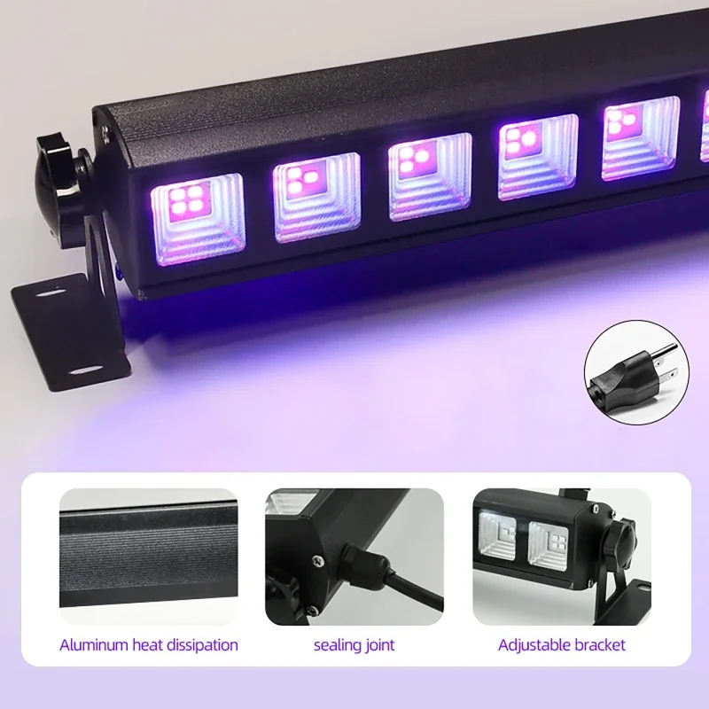 40W UV Black Light 395nm Blacklight bar Halloween Fluorescent DJ Disco Party Lights Illuminate the 20x20 foot area
