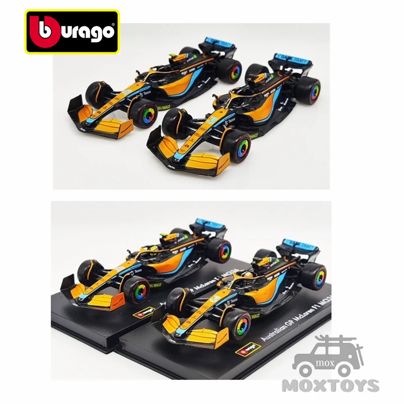 

Bburago 1:43 F1 2022 McLaren MCL36 #3 D.Ricciardo /4 L.Norris литая модель автомобиля