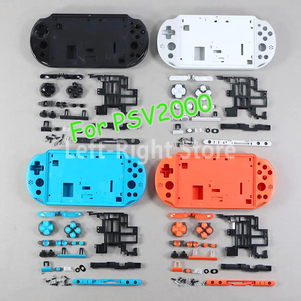 1 Takim Icin Psvita Ps Vita Psv 00 Plastik Konut Shell Kilif On Ve Arka Kapak Dugmesi Ile Siyah Beyaz Mavi Orange Yedek Parcalar Ve Aksesuarlar Aliexpress