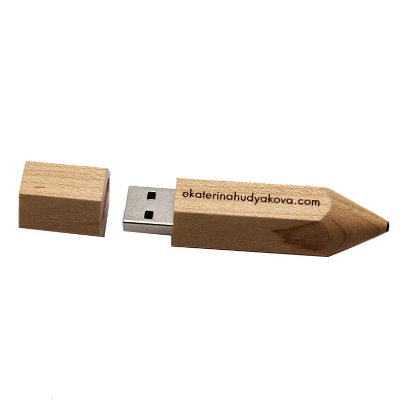 Madeira Maple Madeira Usb Flash Drives Real Capacidade Memory Stick Pen Drive de Logotipo Personalizado Gratuito 64gb 32gb 16gb gb 4g Gift u Disk - Imagem 5