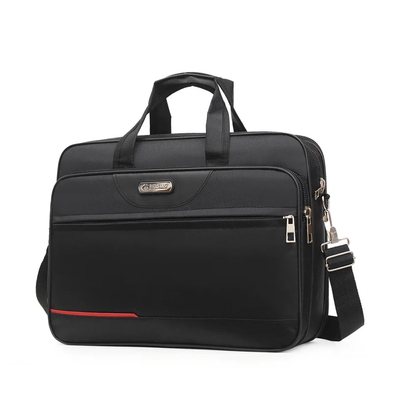 цена 14 Inch Laptop Bag Business Portable Nylon Computer Handbags Laptop Shoulder Handbag Zipper Shoulder Simple Style