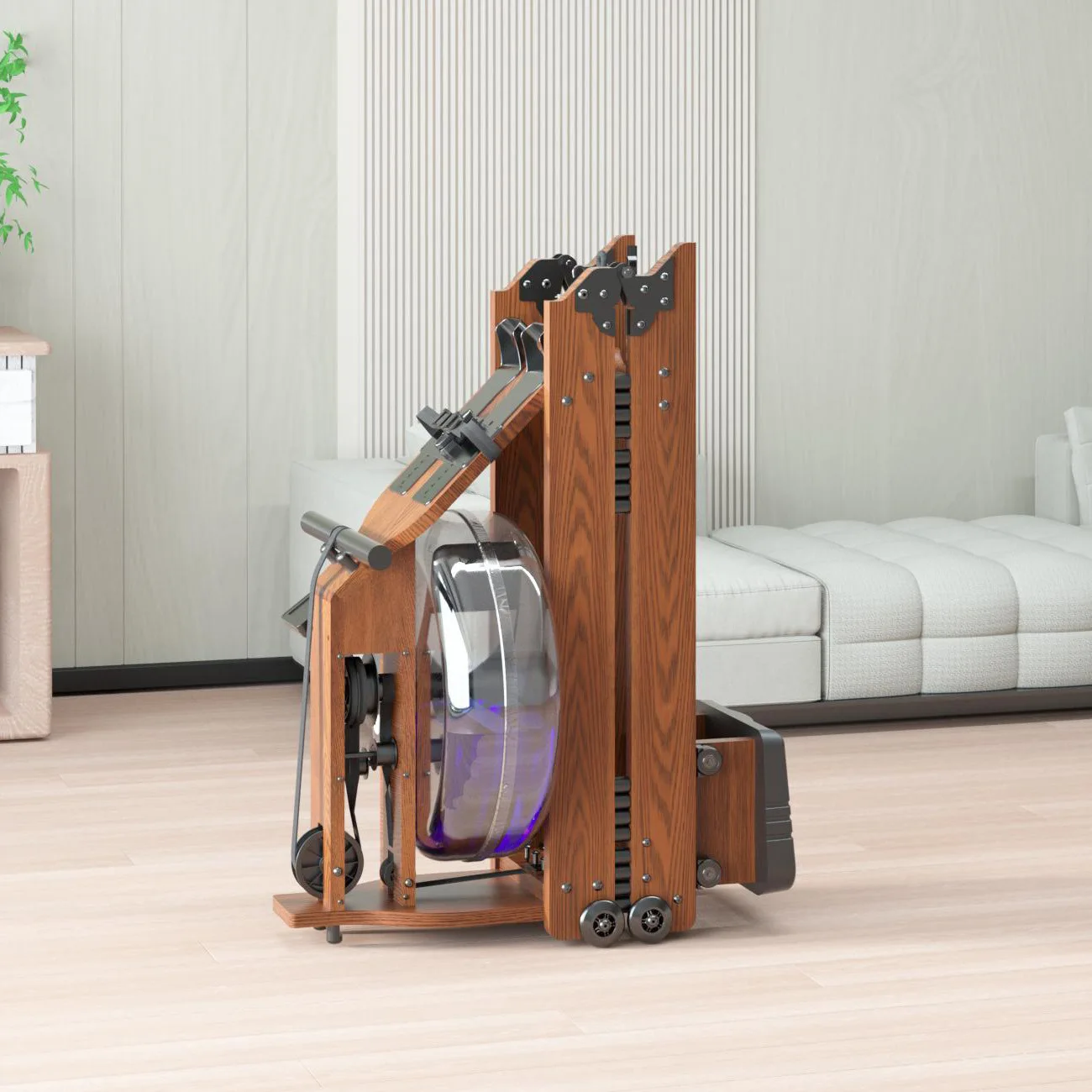 New Commercial Gym Equipment Water Rower Machine Water Rowing Machine Commercial Wood Eco-friendly Carton Box Bodybuilding 150KG