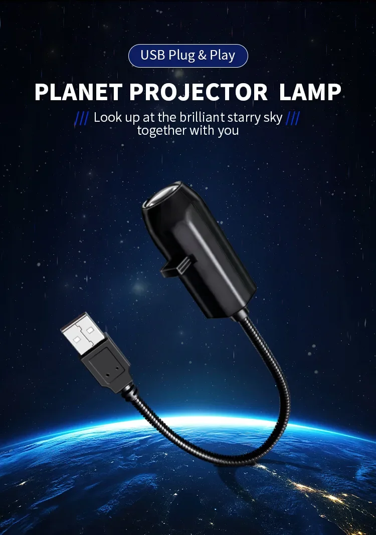 USB Projector Light LED Night Lamp 5V USB Plug-in Night Lights Marine Animals More Pattern Designs Projection for Wall Ceiling