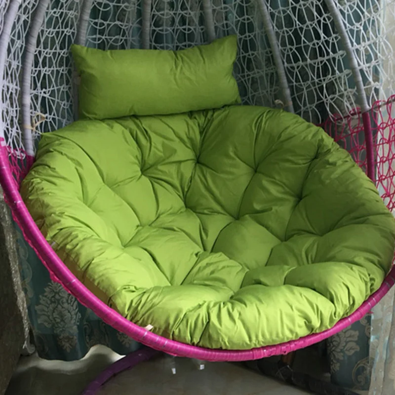 Fashion Swing Chair Cushion Cover Soft Saucer Chair Hanging Basket Rattan Chair Seat Pad Cover Hammock Rest Cushion Cover 