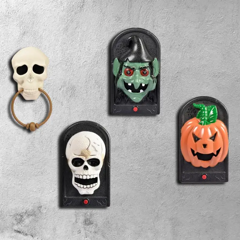 

Halloween Skull Doorbell Sounds LED Light Control Decorations Outdoor Decors Talking Eyeball For Garden Scary Prop Glowing Bells
