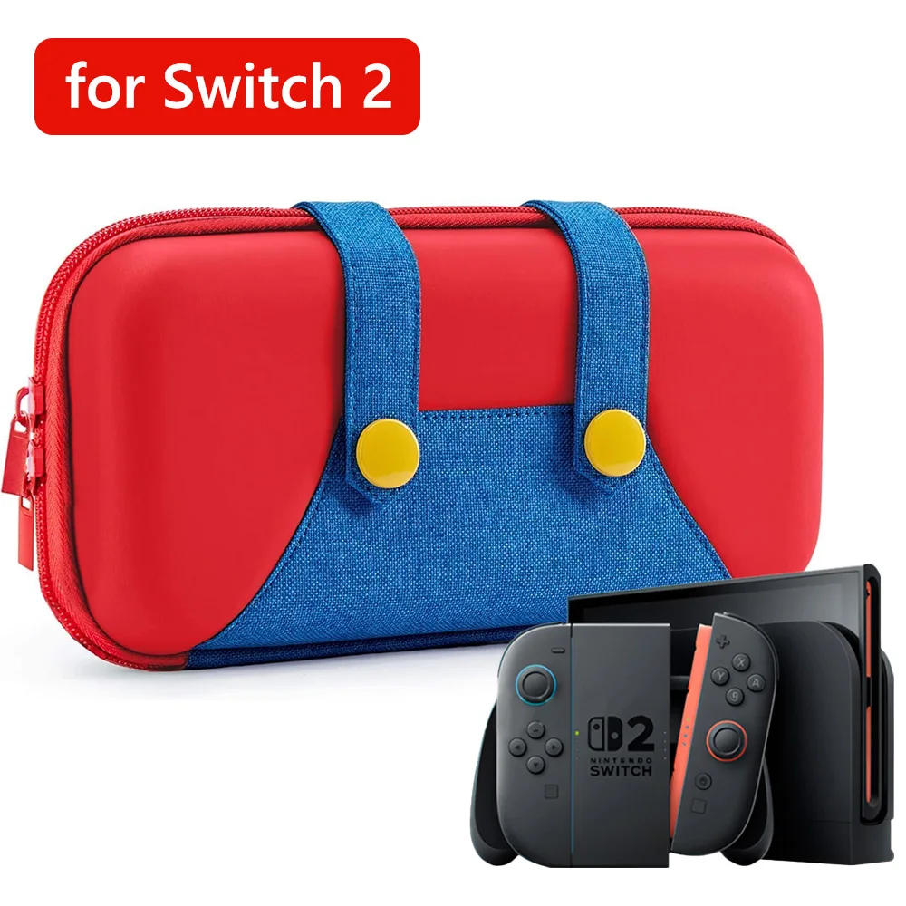 Slim Travel Case for 2025 Switch 2 Accessories Waterproof EVA Hard Shell Protective Carrying Storage Hand Bag NS 2